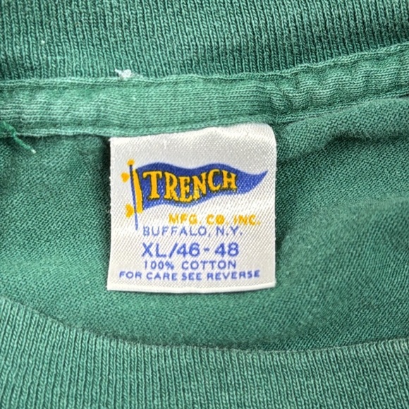 Vintage Trench Green Bay Packers Big Graphic Tshirt Size XL - Picture 7 of 9